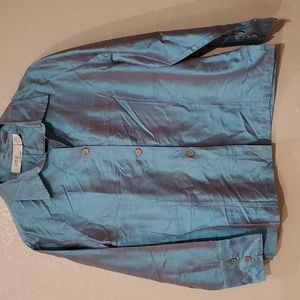 anü by natural button down top